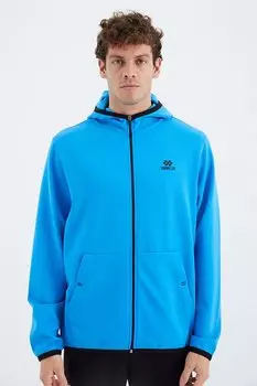 Мужская толстовка Saks с капюшоном и карманами на молнии TOMMYLIFE