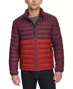 Мужская утепленная стеганая куртка-пуховик Packable Quilted Puffer Jacket Tommy Hilfiger, фиолетовый