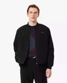 Мужская водоотталкивающая и эластичная куртка-бомбер черного цвета Lacoste, черный