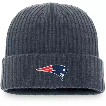 Мужская вязаная шапка с манжетами Fanatics New England Patriots Dark Shadow