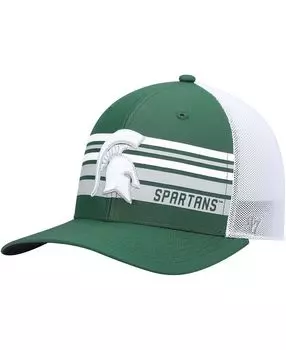 Мужская зеленая кепка Michigan State Spartans Altitude Trucker Snapback '47 Brand