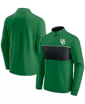 Мужская зелено-черная куртка oregon ducks primary logo с молнией на четверть Fanatics, зеленый