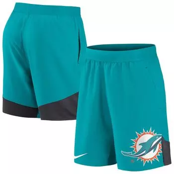 Мужские эластичные спортивные шорты Aqua Miami Dolphins Nike