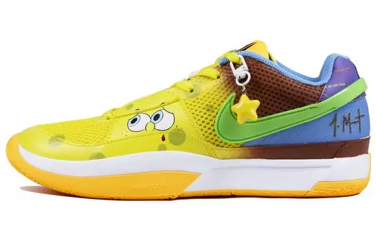 Мужские баскетбольные кроссовки Nike Ja 1, цвет sponge yellow pink mandarin duck