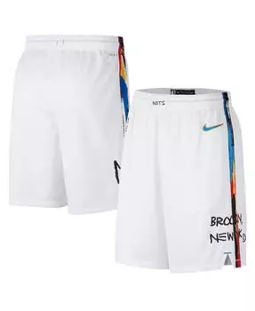 Мужские белые шорты Brooklyn Nets 2022/23 City Edition Swingman Nike