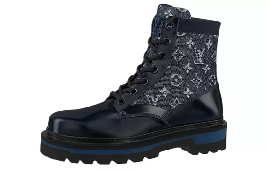 Мужские ботинки Louis Vuitton Ranger, черный/синий