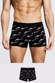 Мужские боксерские шорты Boohoo, черный