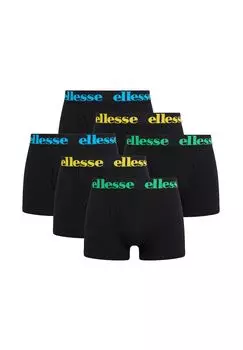 Мужские боксеры HALI, 6 шт. - модные плавки, логотип, хлопок стрейч ellesse, цвет Schwarz Bunt