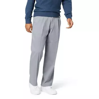 Мужские брюки Dockers Stretch Easy цвета хаки со складками классического кроя, цвет Burma Gray