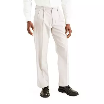 Мужские брюки Dockers Stretch Easy цвета хаки со складками классического кроя, цвет Cloud