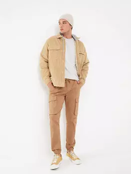 Мужские брюки карго Slim Fit из габардина Xside