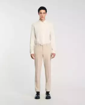 Мужские брюки Sandro, цвет Crema