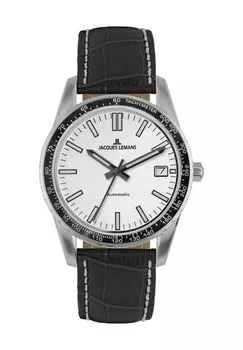 Мужские часы 1-2075Б JACQUES LEMANS, цвет Silber Schwarz