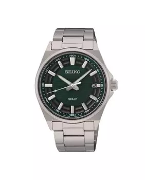 Мужские часы Neo Sports SUR503P1 со стальным и серебряным ремешком Seiko, серебро