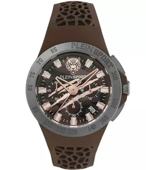 Мужские часы с хронографом Philipp Plein Thunderstorm, коричневый