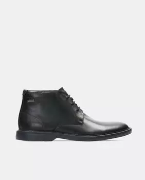 Мужские черные кожаные ботинки Clarks, черный