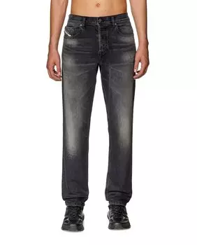Мужские черные зауженные джинсы Diesel, черный