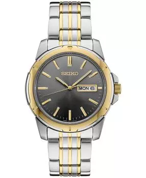 Мужские двухцветные часы-браслет из нержавеющей стали Essentials 39 мм Seiko