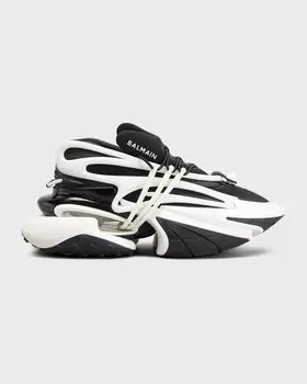Мужские двухцветные кроссовки из неопрена Unicorn Balmain, цвет Black/White