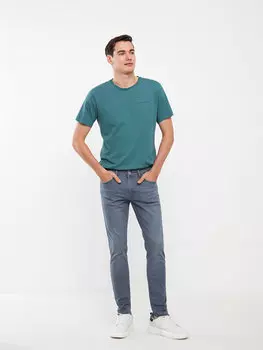 Мужские джинсовые брюки скинни 760 LCW Jeans, открытое индиго родео