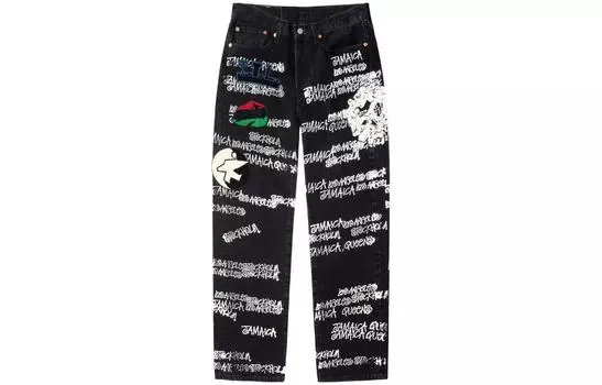 Мужские джинсы Stussy, цвет Black