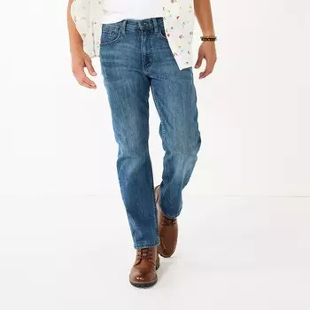 Мужские джинсы Wrangler обычного кроя повышенной комфортности, синий (Размер W32xL30)