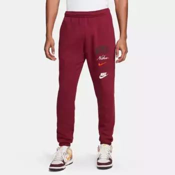 Мужские флисовые брюки Nike Club, красный