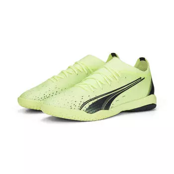 Мужские футбольные бутсы ULTRA Match IT PUMA, черный индиго/желтый/желтый