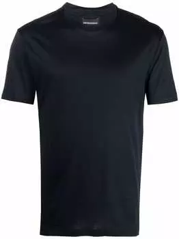Мужские футболки и поло Emporio Armani синего цвета