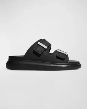 Мужские гибридные шлепанцы Alexander McQueen, цвет Black Multi