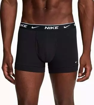 Мужские хлопковые эластичные плавки Nike Dri-FIT Essential — набор из 3 штук, черный