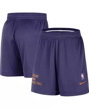 Мужские и женские фиолетовые шорты Phoenix Suns для разминки для тренировок Nike, фиолетовый
