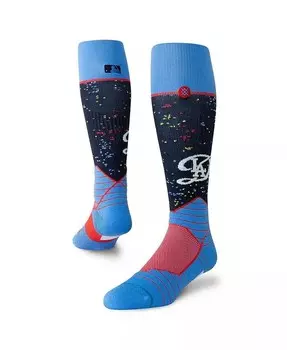 Мужские и женские синие носки Los Angeles Dodgers 2024 City Connect поверх икры Stance, синий