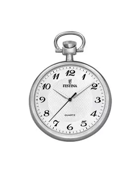 Мужские карманные часы F2020/1 со стальным корпусом Festina, серебро