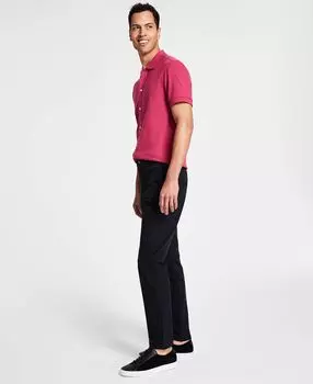 Мужские классические брюки slim fit tech solid performance Calvin Klein, черный
