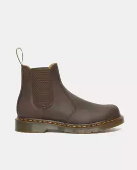 Мужские коричневые ботинки челси с прострочкой и застежкой сзади Dr. Martens, коричневый