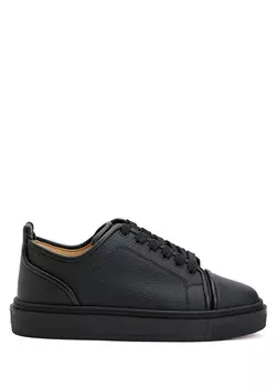 Мужские кожаные кроссовки Christian Louboutin, черный
