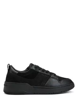 Мужские кожаные кроссовки Ferragamo, черный