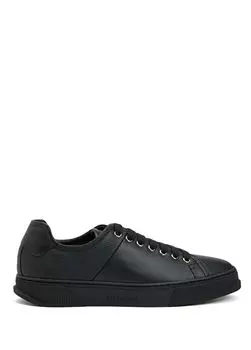 Мужские кожаные кроссовки Ferragamo, черный