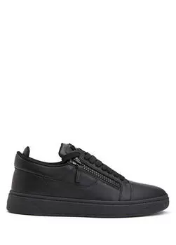 Мужские кожаные кроссовки Giuseppe Zanotti, черный