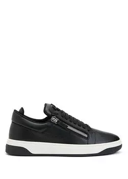 Мужские кожаные кроссовки Giuseppe Zanotti, черный
