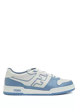 Мужские кожаные кроссовки Match Fendi, белый
