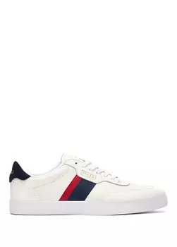 Мужские кожаные кроссовки с белым логотипом Polo Ralph Lauren
