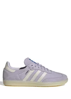 Мужские кожаные кроссовки Samba og Adidas, серебряный