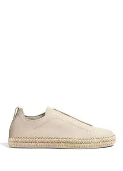 Мужские кожаные кроссовки Zegna, белый