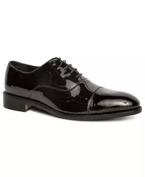 Мужские кожаные модельные туфли-оксфорды clinton tux cap-toe Anthony Veer, черный