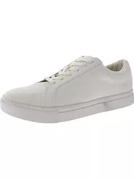 Мужские кожаные повседневные и модные кроссовки Royale на шнуровке Greats, цвет White Canvas
