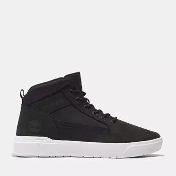 Мужские кроссовки Allston Mid на шнуровке Timberland, цвет Black Nubuck