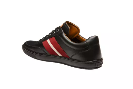 Мужские кроссовки Bally Oriano 6240312 черные кожаные, черный