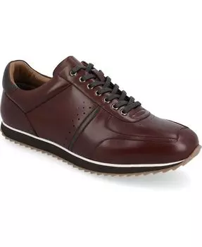Мужские кроссовки Fenway Wide Width Tru Comfort из пенопласта на шнуровке с круглым носком Thomas & Vine, цвет Bordeaux